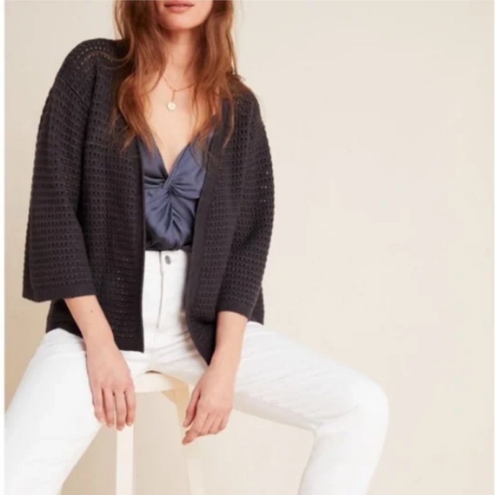 NWT Anthropologie Akemi + Kim Mesh Callie Cardigan